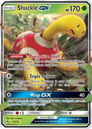 Shuckle GX 017/214  - Holofoil SM  Lost Thunder - Ultra Rare