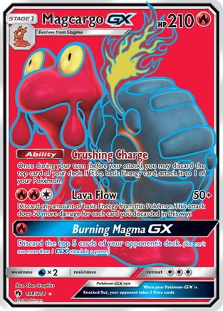 Magcargo GX (Full Art) 198  - Holofoil SM  Lost Thunder - Ultra Rare