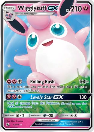Wigglytuff GX 042/68  - Holofoil Hidden Fates - Ultra Rare