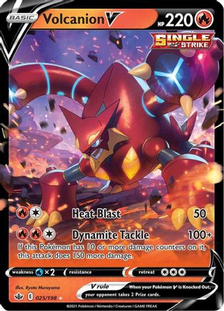 Volcanion V 025/198  - Holofoil SWSH06 Chilling Reign - Ultra Rare