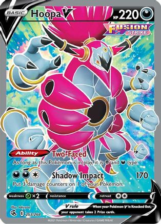 Hoopa V (Full Art) 253/264  - Holofoil SWSH08 Fusion Strike - Ultra Rare