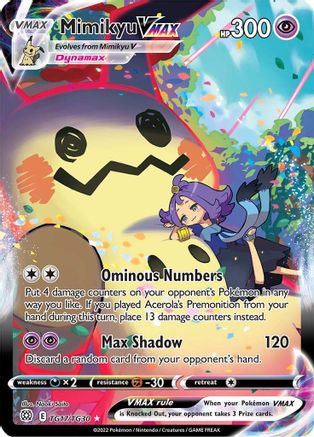 Mimikyu VMAX TG17/TG30  - Holofoil SWSH09 Brilliant Stars Trainer Gallery - Ultra Rare