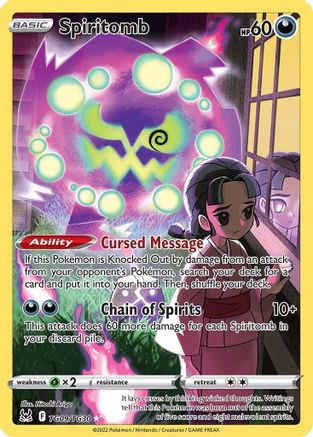 Spiritomb TG09/TG30  - Holofoil SWSH11 Lost Origin Trainer Gallery - Ultra Rare