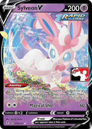 Sylveon V 074  - Holofoil Prize Pack Series Cards - Ultra Rare