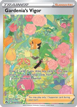 Gardenia's Vigor GG61/GG70  - Holofoil Crown Zenith Galarian Gallery - Ultra Rare