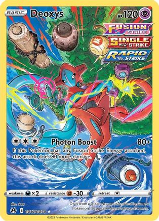 Deoxys GG12/GG70  - Holofoil Crown Zenith Galarian Gallery - Ultra Rare