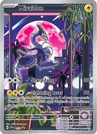 Miraidon (Pokemon Center Exclusive) 013  - Holofoil SV Scarlet & Violet Promo Cards - Promo