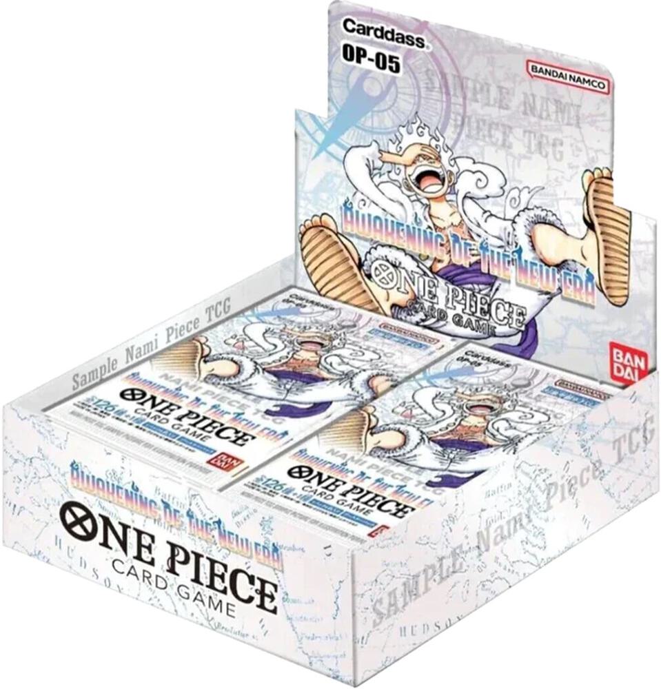 One Piece Card Game OP-05 Awakening of the New Era booster box with Luffy art