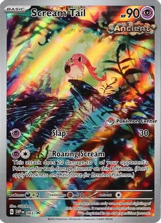 Scream Tail (Pokemon Center Exclusive) 065  - Holofoil SV Scarlet & Violet Promo Cards - Promo