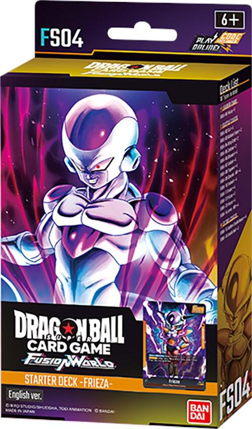 Dragon Ball Super Card Game Fusion World Starter Deck Frieza box front, vibrant artwork, for card game collectors.