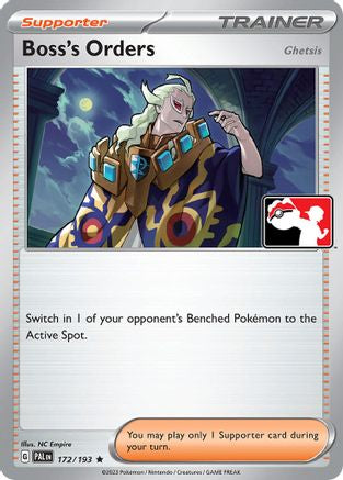 Boss's Orders 172/193  - Holofoil Prize Pack Series Cards - Rare