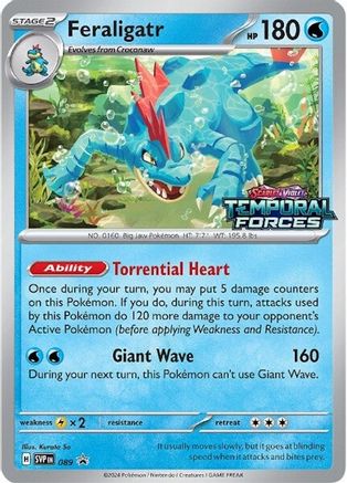 Feraligatr (Prerelease) 089  - Holofoil SV Scarlet & Violet Promo Cards - Promo