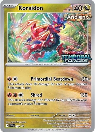 Koraidon (Prerelease) 091  - Holofoil SV Scarlet & Violet Promo Cards - Promo