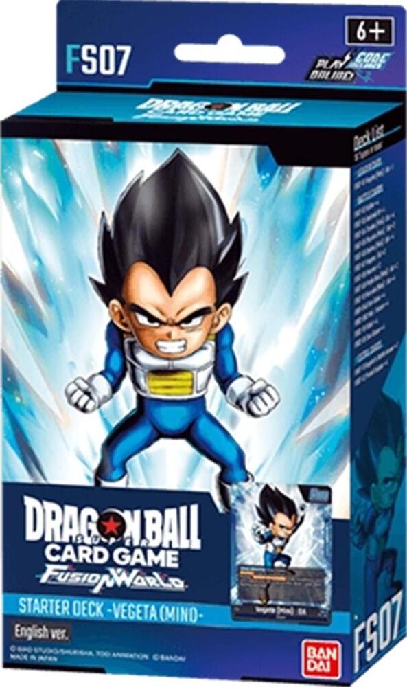 Dragon Ball Super card game Fusion World Vegeta starter deck packaging with illustrated Vegeta on front