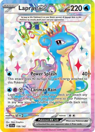 Lapras ex 158/142  - Holofoil SV07 Stellar Crown - Ultra Rare