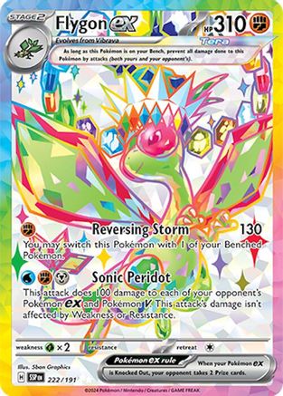 Flygon ex 222/191  - Holofoil SV08 Surging Sparks - Ultra Rare