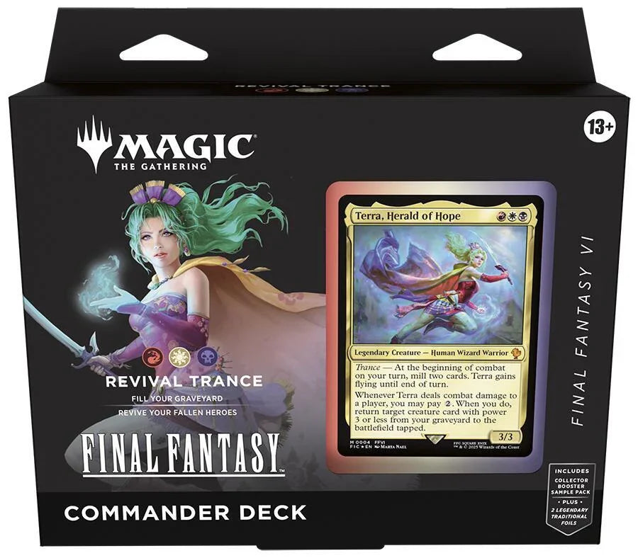 Magic The Gathering Final Fantasy Commander Deck Revival Trance with Terra, Herald of Hope card