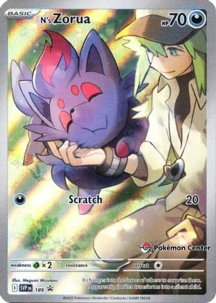 N's Zorua (Pokemon Center Exclusive) 189  - Holofoil SV Scarlet & Violet Promo Cards - Promo