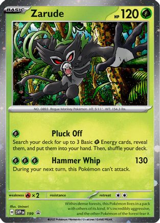 Zarude (Cosmos Holo) 199  - Holofoil SV Scarlet & Violet Promo Cards - Holo Rare