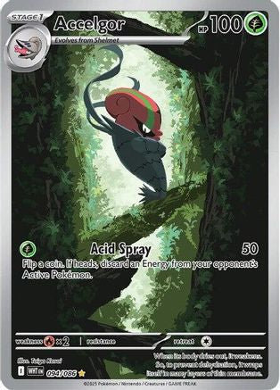 Accelgor 094/086  - Holofoil SV White Flare - Illustration Rare
