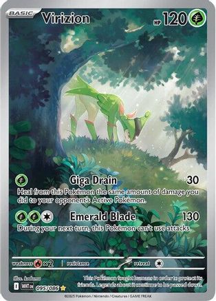 Virizion 095/086  - Holofoil SV White Flare - Illustration Rare