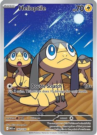 Helioptile 143/132  - Holofoil ME01 Mega Evolution - Illustration Rare
