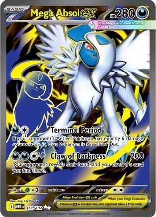 Mega Absol ex 161/132  - Holofoil ME01 Mega Evolution - Ultra Rare