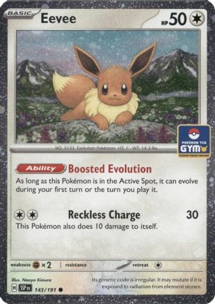 Eevee (Southeast Asia Exclusive) 143  - Holofoil League & Championship Cards - Common
