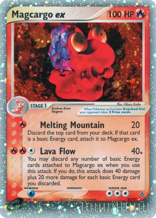 Magcargo ex 095  - Holofoil Dragon - Ultra Rare