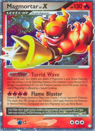 Magmortar Lv.X 123/123  - Holofoil Mysterious Treasures - Ultra Rare