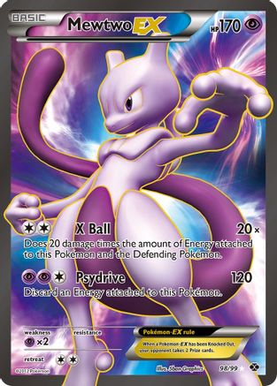 Mewtwo EX (98 Full Art) (98 Full Art) 098  - Holofoil Next Destinies - Ultra Rare