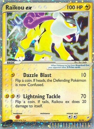 Raikou ex 092  - Holofoil Team Magma vs Team Aqua - Ultra Rare