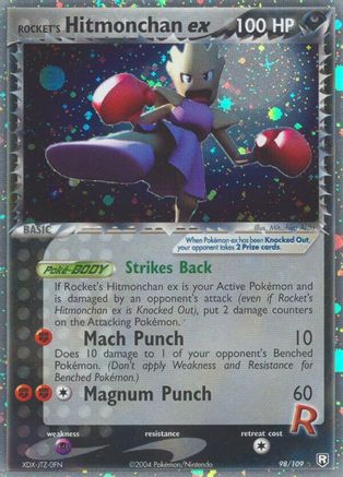 Rocket's Hitmonchan ex 098  - Holofoil Team Rocket Returns - Ultra Rare