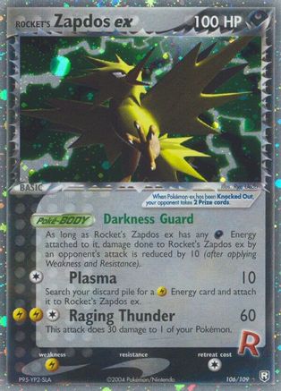 Rocket's Zapdos ex 106  Team Rocket Returns - Ultra Rare