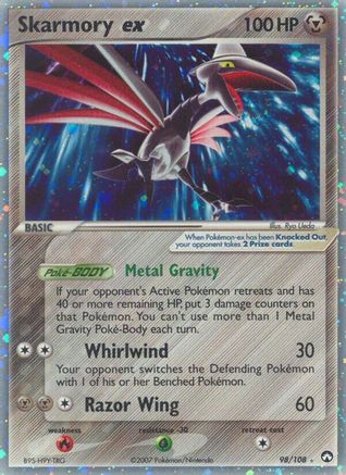 Skarmory ex 098  - Holofoil Power Keepers - Ultra Rare