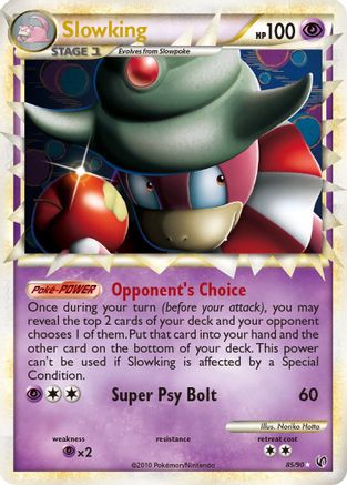 Slowking (Prime) 085/90  - Holofoil Undaunted - Ultra Rare