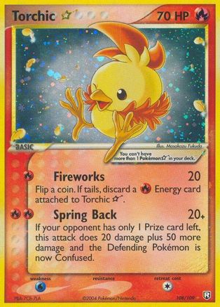 Torchic Star 108  - Holofoil Team Rocket Returns - Ultra Rare