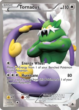 Tornadus (98 Full Art) (98 Full Art) 098/98  - Holofoil Emerging Powers - Ultra Rare
