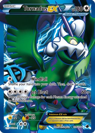 Tornadus EX (Team Plasma) (114 Full Art) (Team Plasma)  114  - Holofoil Plasma Freeze - Ultra Rare