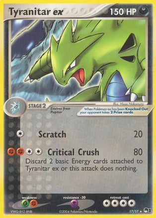 Tyranitar ex (Holo) 017  - Holofoil POP Series 1 - Ultra Rare
