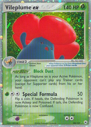 Vileplume ex 100  - Holofoil Hidden Legends - Ultra Rare