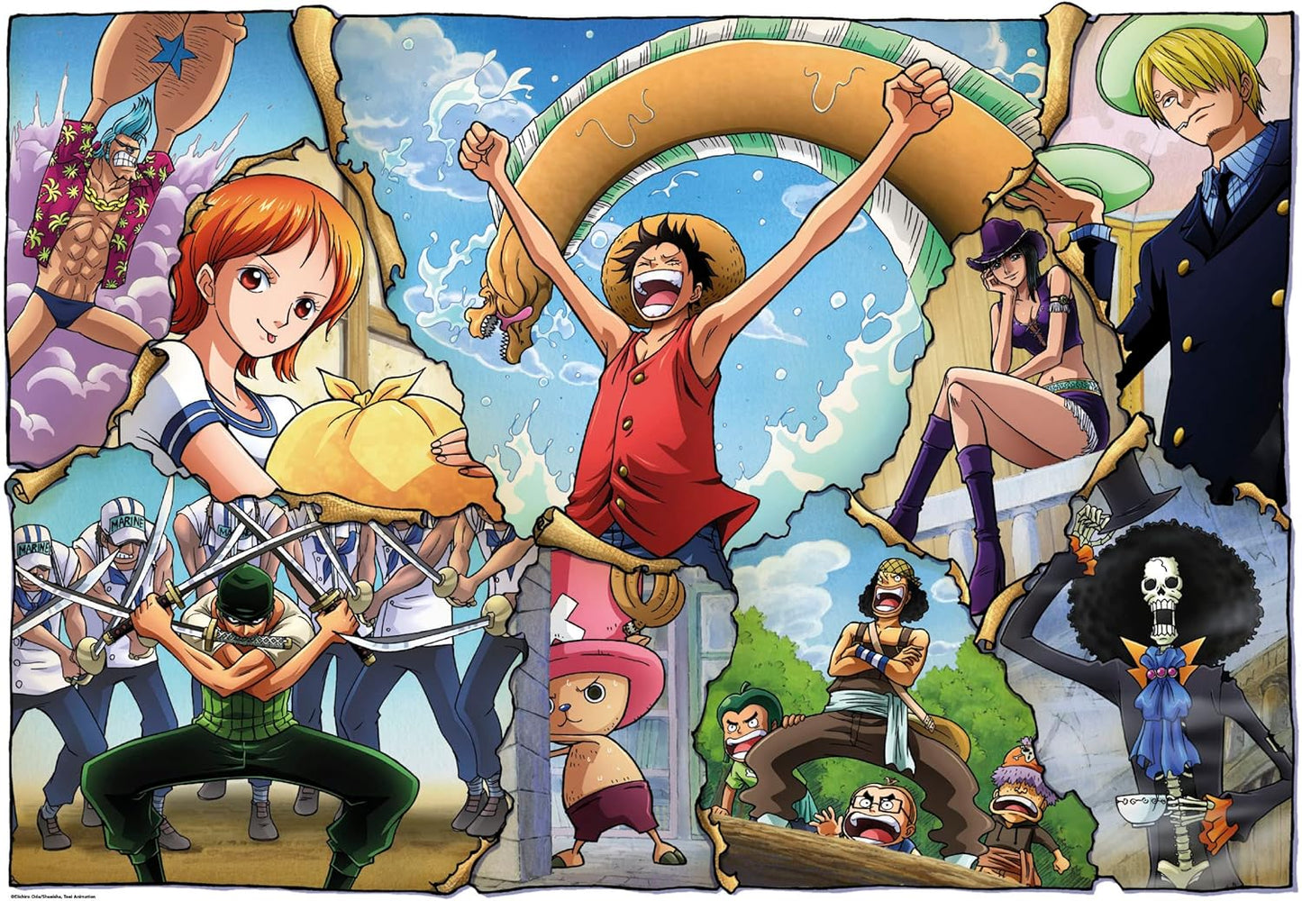 Clementoni 35136 Anime One Piece 500 Pieces, Jigsaw Puzzle