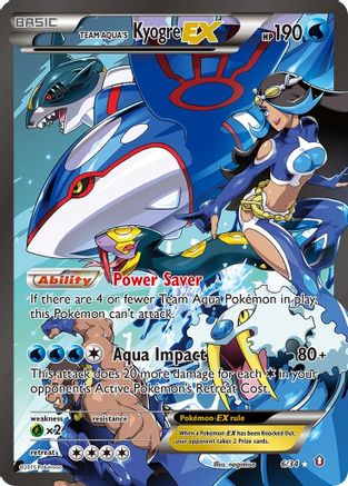 Team Aqua's Kyogre EX 006/34  - Holofoil Double Crisis - Ultra Rare