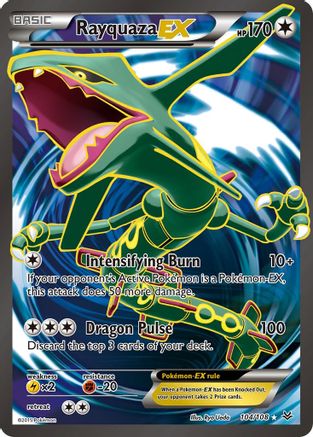Rayquaza EX (104 Full Art) (104 Full Art) 104/108  - Holofoil XY  Roaring Skies - Ultra Rare
