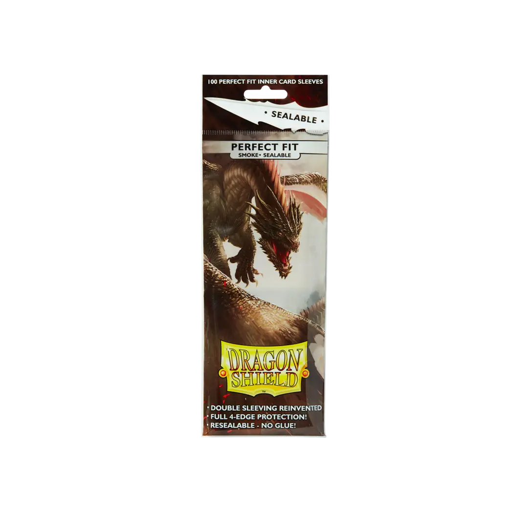 Dragon Shield Smoke - Sealable Perfect Fit Sleeves Standard