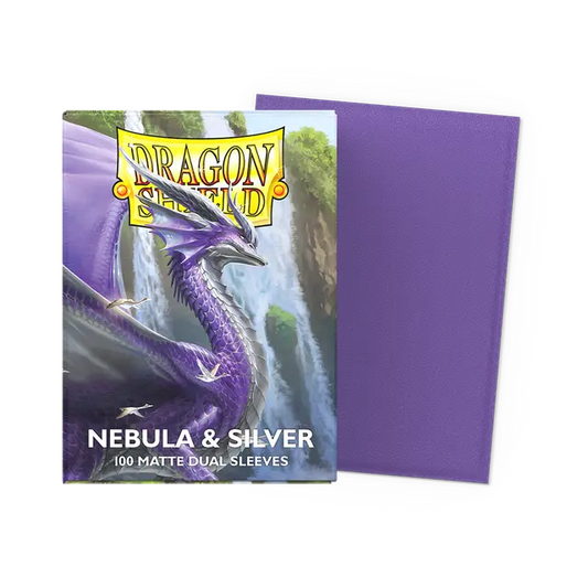 Dragon Shield - Nebula & Silver - Matte Dual Sleeves