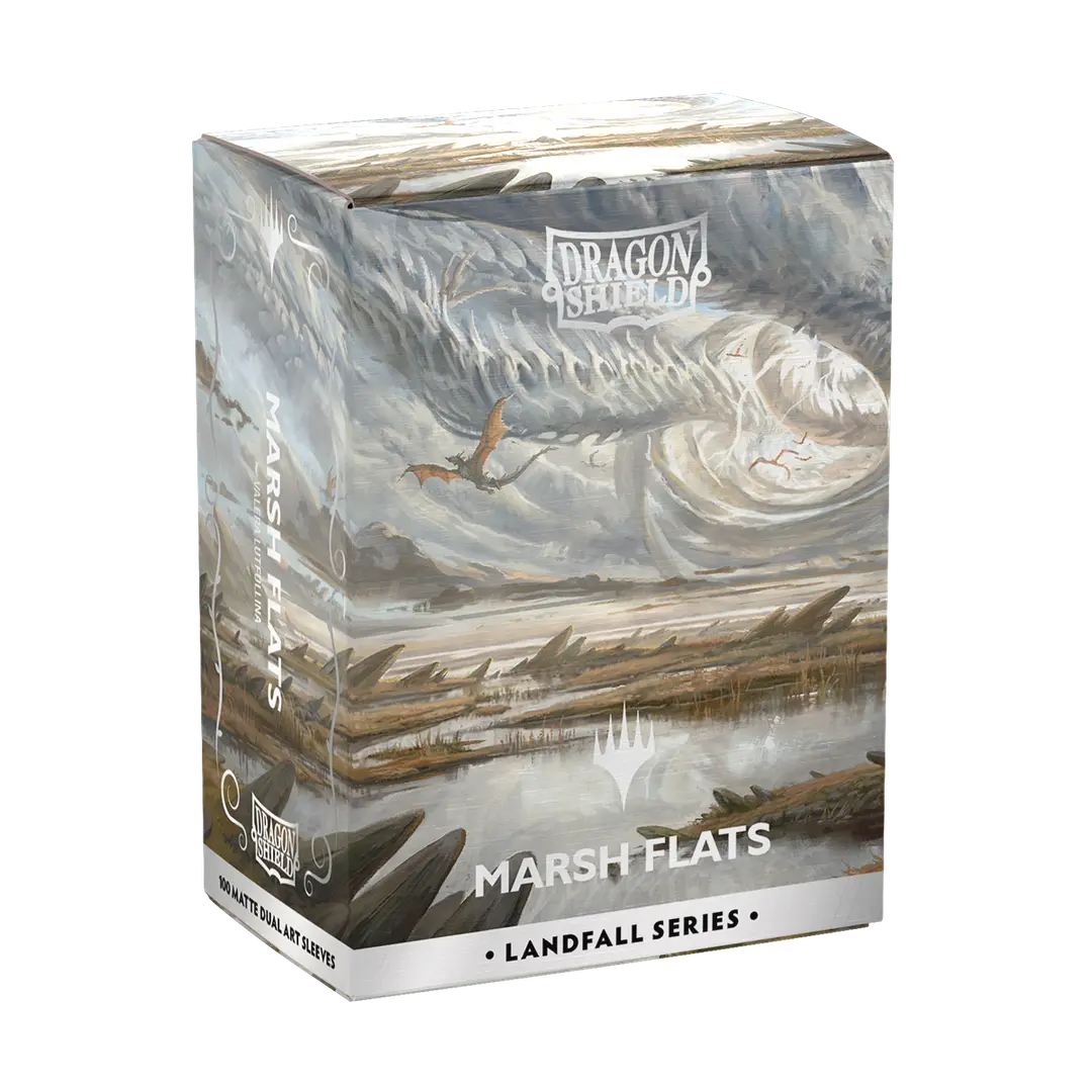 Dragon Shield Marsh Flats Landfall Series card sleeves box with fantasy marsh art