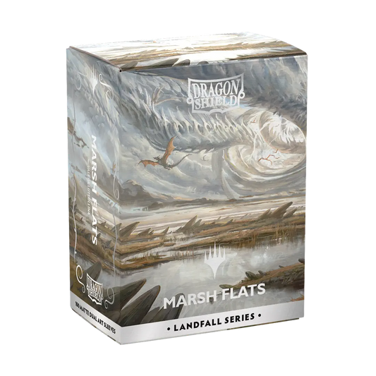 Dragon Shield Marsh Flats Landfall Series card sleeves box with fantasy marsh art