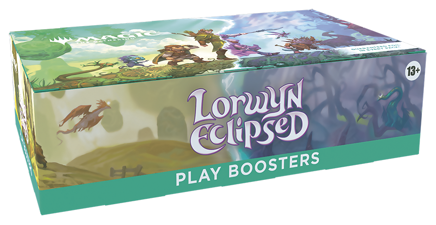 Magic the Gathering Lorwyn Eclipsed play boosters box with fantasy artwork