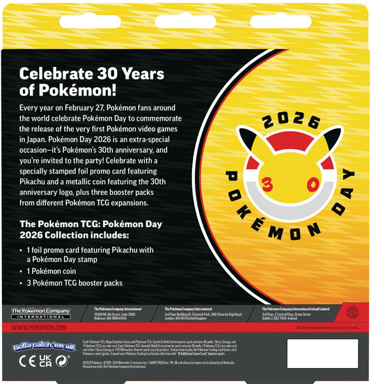 Pokemon Day 2026 Collection (30th anniversary)